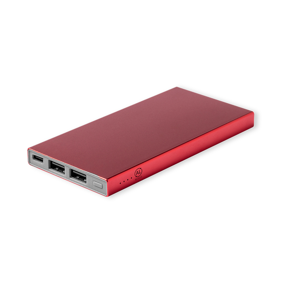 Ginval Power Bank – Powerbanks – available in black, blue, red, silver colours