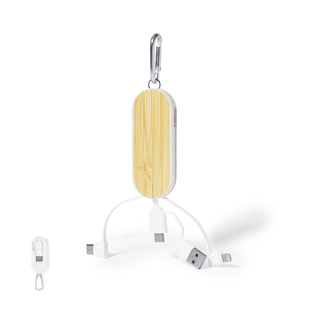 Abby Cable – Charging Cables – available in beige colour