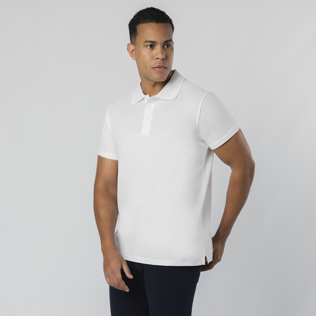 Chaplin Polo Shirt – Polo Shirts – Swagg – available in White – photo 1 of 8