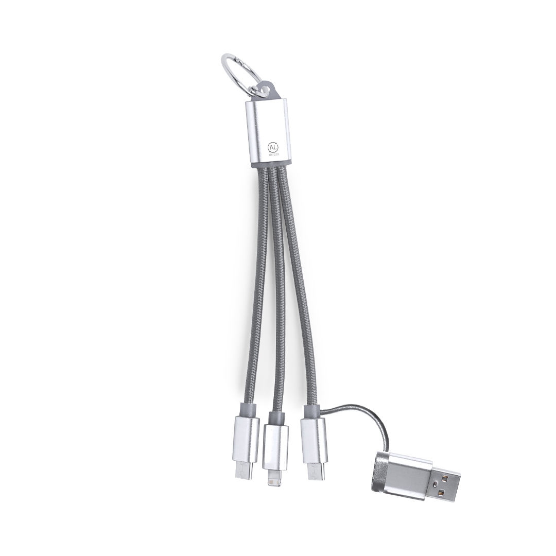 Bikoc Cable – Charging Cables – available in black, blue, red, silver colours