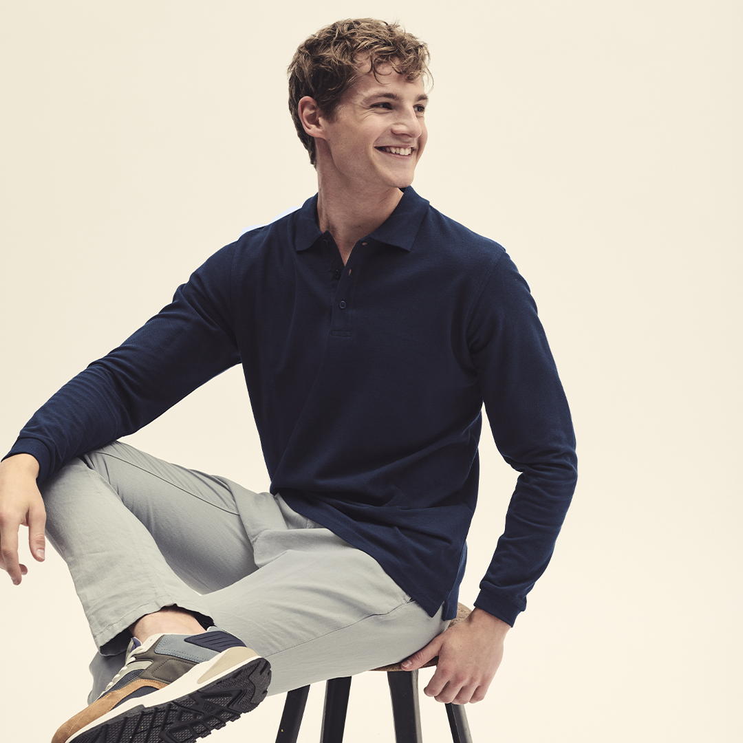 Premium Long Sleeve Polo Shirt – Polo Shirts